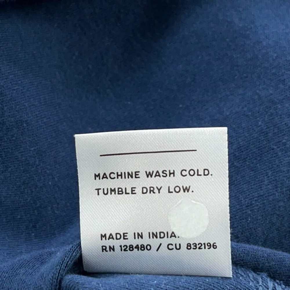 Pact Organic Cotton Mock Neck Shell Top Women Medium Blue Sleeveless Tank - Picture 5 of 9